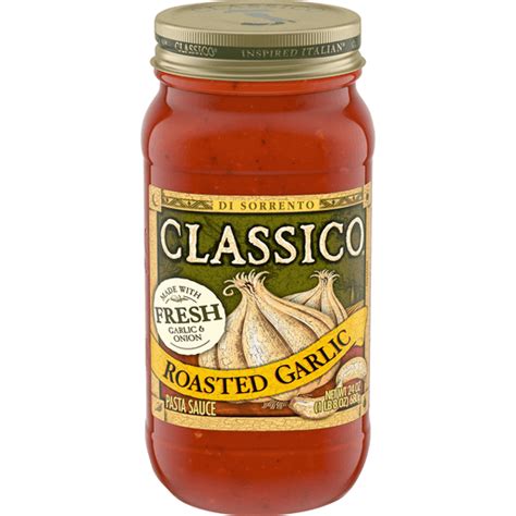 Classico Pasta Sauce Traditional Favorites Roasted Garlic | Tomato ...