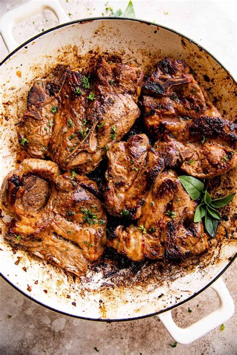 These pan-seared lamb chops are marinated in olive oil, sundried ...