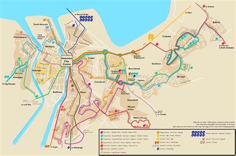 Inverness bus map - Ontheworldmap.com