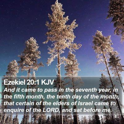 Ezekiel 20 Scripture Images - Ezekiel Chapter 20 KJV Bible Verse Pictures