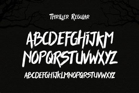 Thriller font free download • AllBestFonts.com