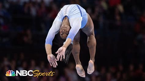 Simone Biles nails two signature moves at gymnastics world ...