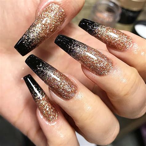 UPDATED: 64 Elegant Gold and Black Nails (Nov 2020)