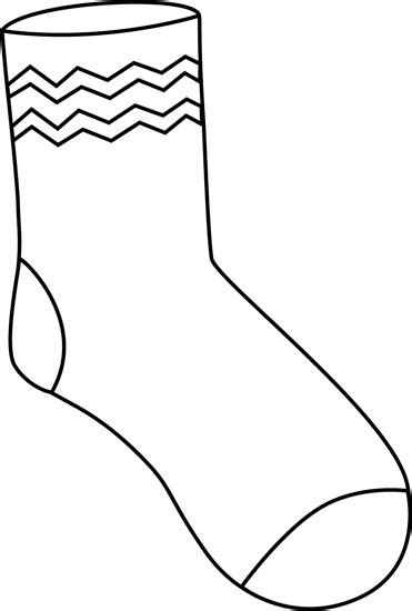 Black and White Funky Sock | Funky socks, Socks drawing, Sock image