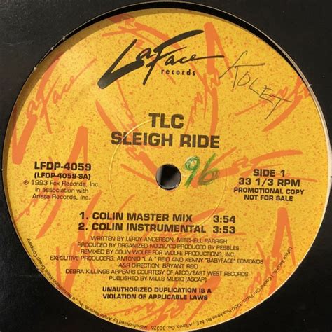 TLC - Sleigh Ride (12'') - FATMAN RECORDS