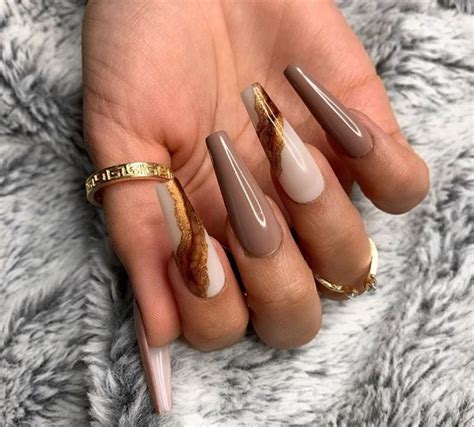 40+ Cool Brown Nail Designs To Try In Fall - The Glossychic