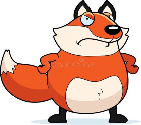 Cartoon Fox Angry stock vector. Illustration of vector - 41818150