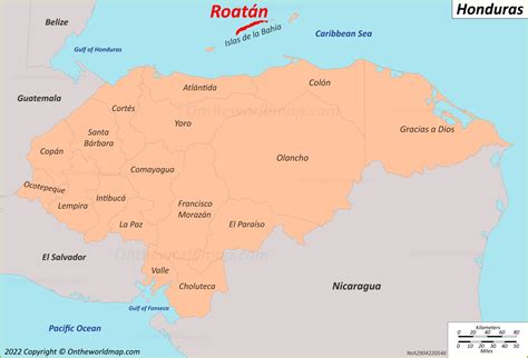 Mapa de Roatán | Islas de la Bahía, Honduras | Mapas Detallados de Roatán