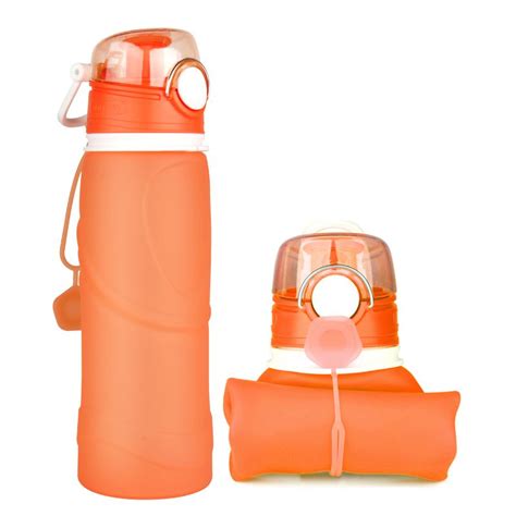 Silicone water bottle, Cheap silicone foldable water bottle ...