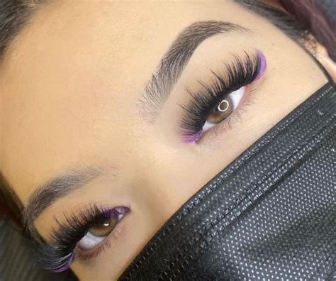 Color Eyelash Extensions | Lashes fake eyelashes, Lashes makeup, Lash ...