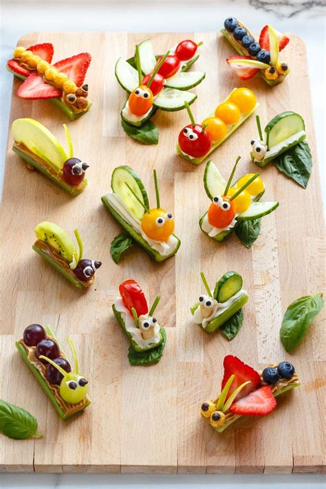 Fruit & Vegetable Bug Snacks for Envirokidz | The Fair Tree | Vegetable ...