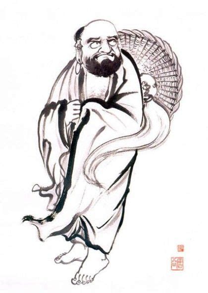 Pin on Bodhidharma art