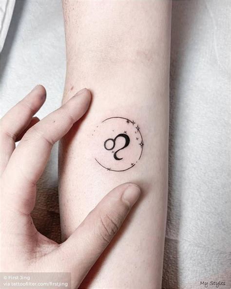 18.09.2019 - Leo Zodiac symbol tattoo on the inner forearm.#astrology ...