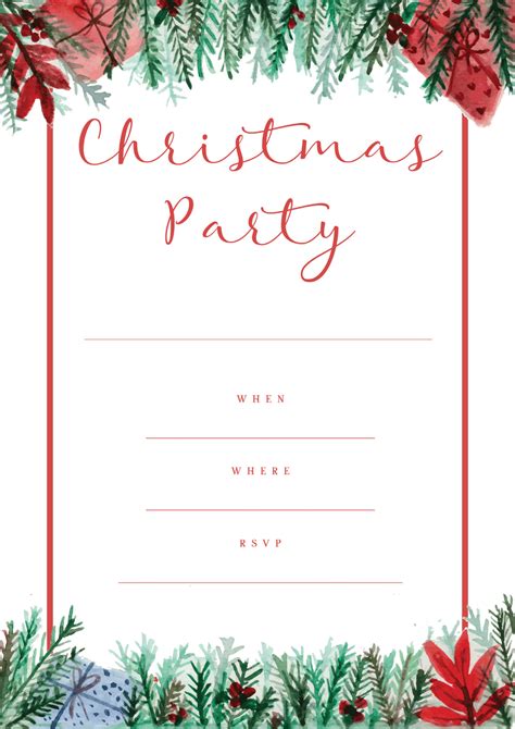 Free Christmas Party Invitation Templates Spread The Word About Your ...