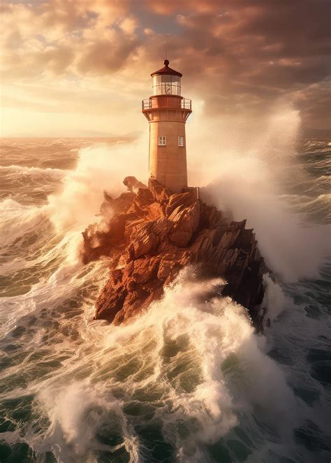 Lighthouse in storm Photograph by Lauren Blessinger - Fine Art America