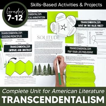 Transcendentalism Unit: Whitman, Emerson, & Thoreau by The SuperHERO ...