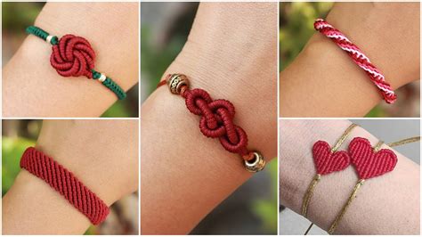 5 Bracelet Ideas | How To Make Bracelets | DIY Thread Bracelet ...