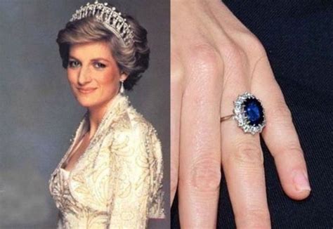 Princess Diana Style Inspired Sapphire and Diamond Ring With - Etsy ...