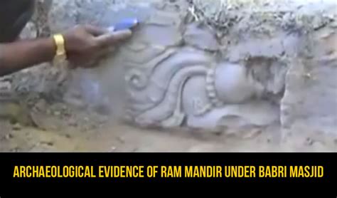 Archaeological evidence of Ram Mandir under Babri Masjid (Video ...