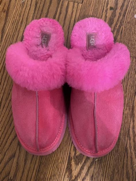 Ugg Disquette Slipper Hot Pink size 11 Women’s... - Depop