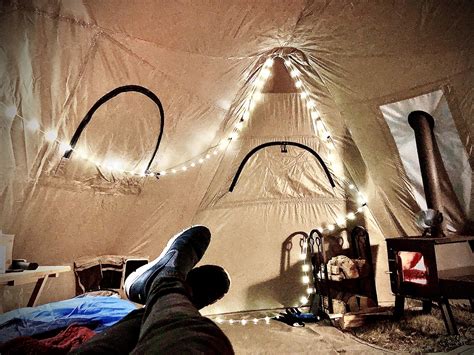 Winter camping in a hot tent : r/CozyPlaces