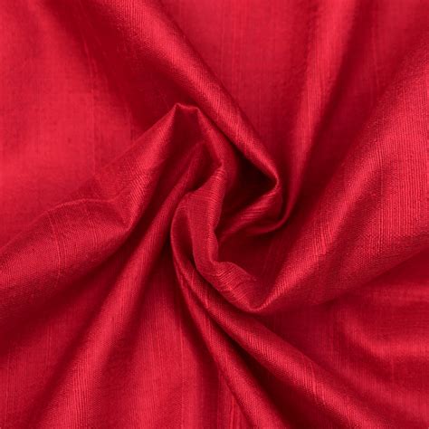 Red Silk Fabric by the Yard Silk Fabric Silk Dupioni Fabric - Etsy