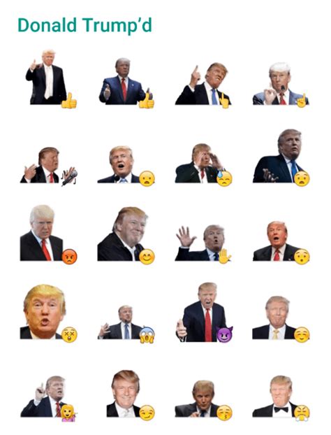 Donald Trump'd Sticker Pack - Telegram Stickers Hub Collection