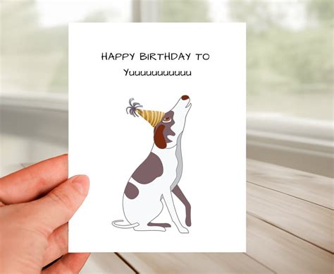 Playful Happy Birthday Greeting Card Dog Barking Happy Birthday to ...