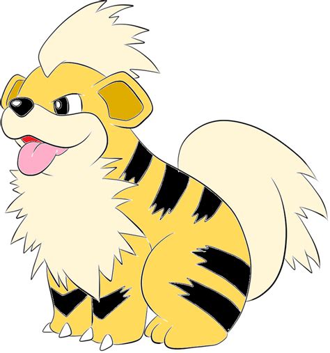 Shiny Growlithe by SakuraAlexia on DeviantArt