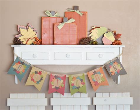 DIY Autumn Banner - The Happy Scraps