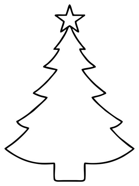 Christmas Tree Stencil Printable Free