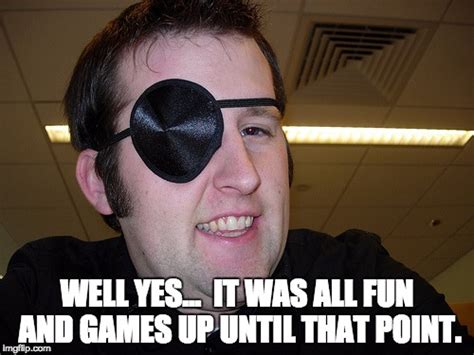 guy with eye patch - Imgflip