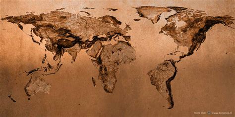 A Mole's View: a Mirrored World Map in Digital Bronze • 3Develop image blog