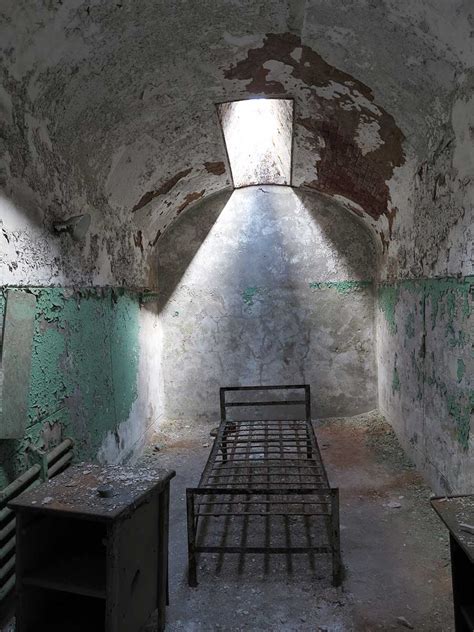 Eastern State Penitentiary Museum, Philadelphia, PA – Cell with Bed ...