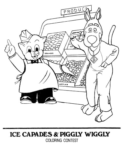 Piggly Wiggly Coloring Pages - Coloring Home