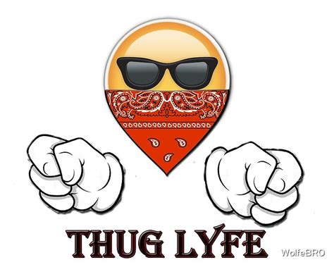 "Thug Lyfe Emoji" by WolfeBR0 | Redbubble