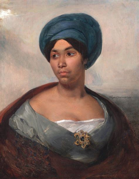 Portrait of a Woman in a Blue Turban, ca. 1827 in 2021 | European art ...