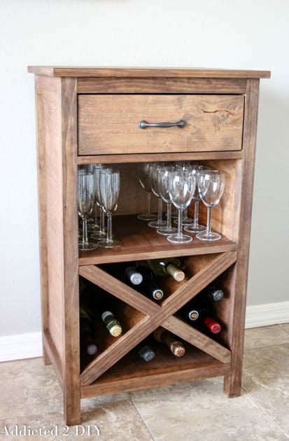 DIY Wine Cabinet - With Printable Plans - Addicted 2 DIY