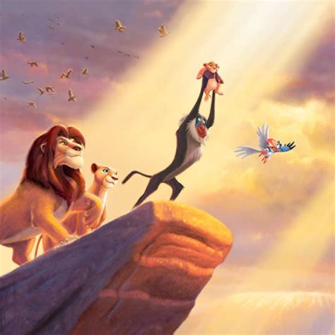 Create meme "walt disney , disney pixar , lion king Simba on the rock ...