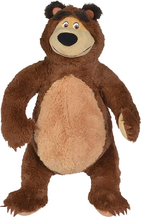 Amazon.com: Jada Toys Masha and The Bear - Bear Plush Toy - 50cm : Toys ...