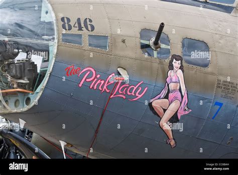 Boeing B17 Flying Fortress - Nose Art Stock Photo - Alamy