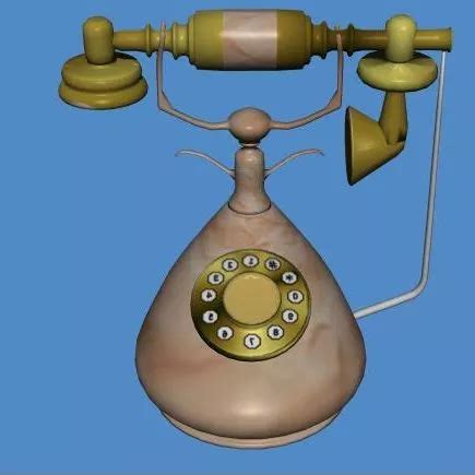 Antique Phone 3D Models Obj - Free .Obj Download - Open3dModel