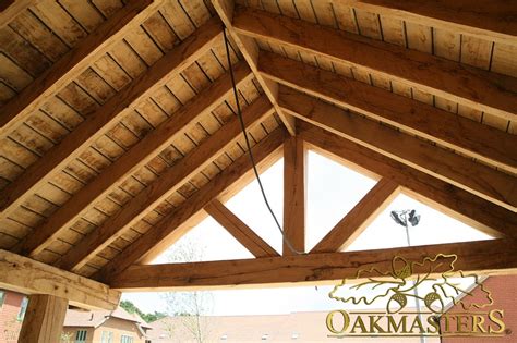 King post truss and exposed timber roof (5539) | Timber roof, Wood roof ...