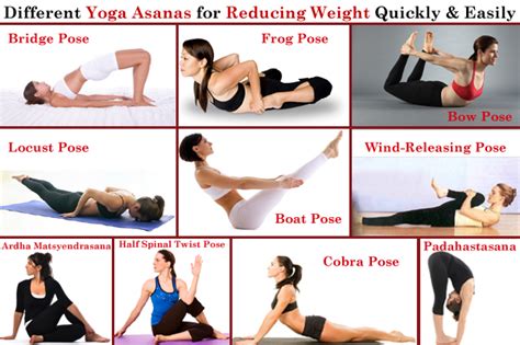 Different Yoga Asanas for Losing Weight Quickly and Easily