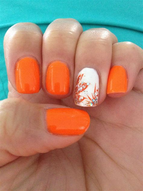 Gel Nail Designs Orange | Daily Nail Art And Design