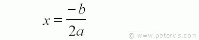 Quadratic Equation Turning Point