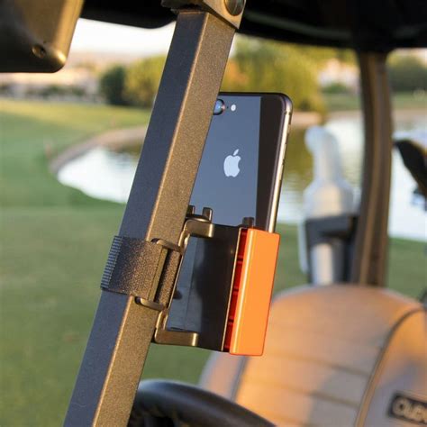 Cell Phone Holder for Golf Carts - Orange Phone Caddy 695924778236 ...