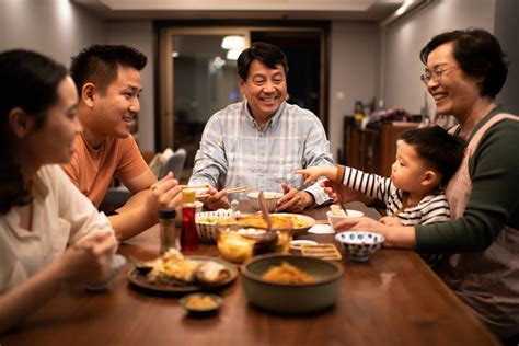 Chinese family having dinner around the dining room table – Asian Agribiz