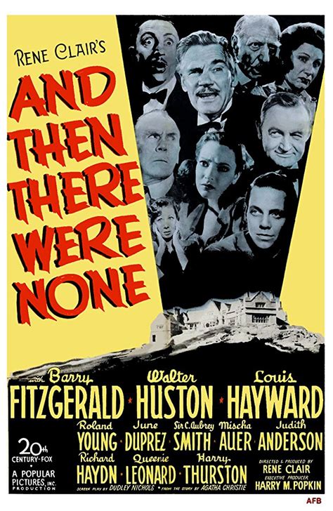 And Then There Were None (1945) - Walter Huston DVD – Elvis DVD ...