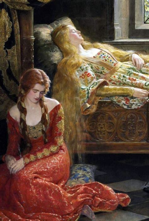 JOHN COLLIER Sleeping Beauty detail. jpg (1280×1903) | Pre raphaelite ...